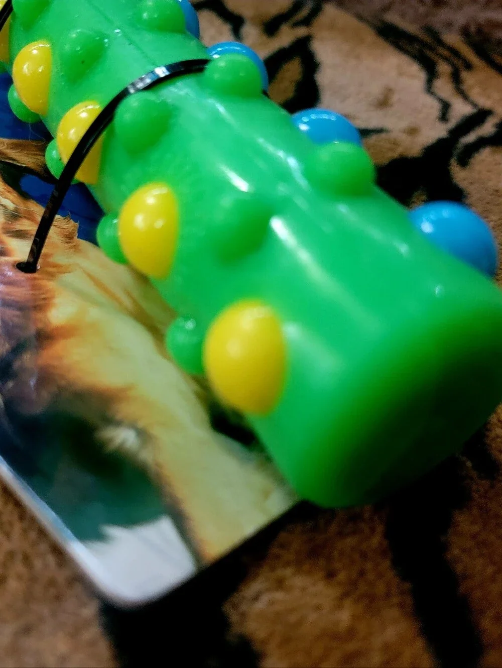 Nerf Dog Squeak Teething Fetch Stick Green Puppy Large